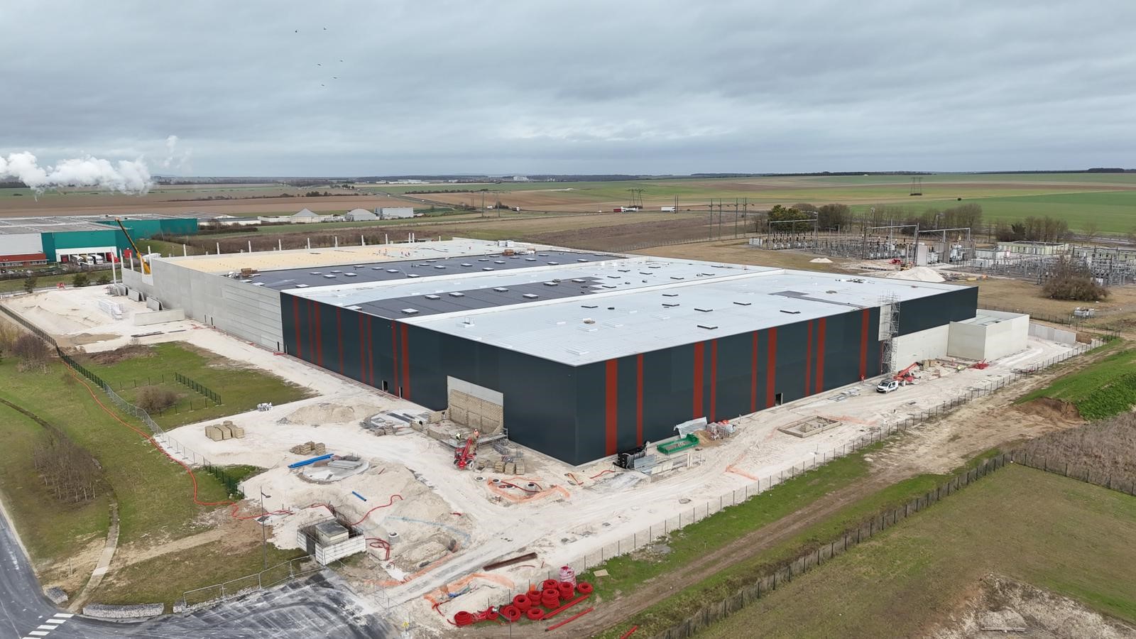 chantier plateforme logistique Recy