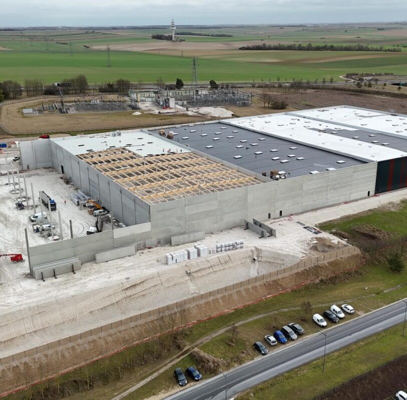 chantier plateforme logistique Recy